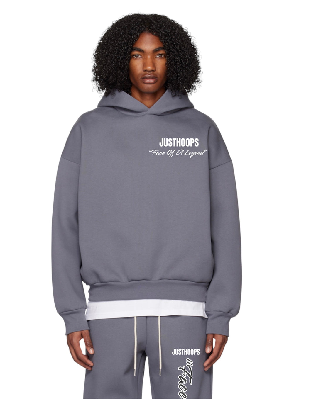 “Face Of A Legend” Grey Hoodie